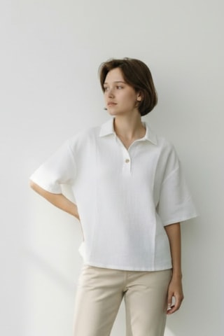 Blusa de lino - Blanco