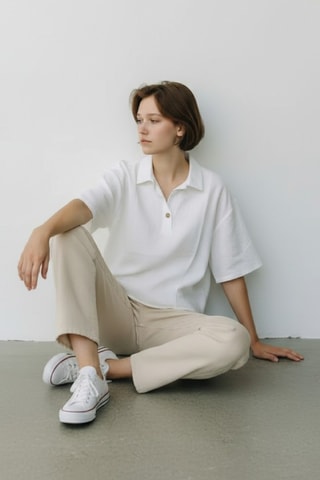Blusa de lino - Blanco