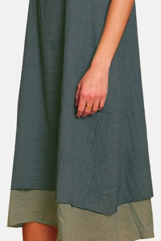 Vestido de lino - Caqui