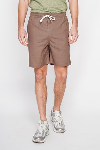 Bermudas de lino - Marrón