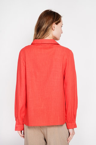 Blusa de lino - Rojo