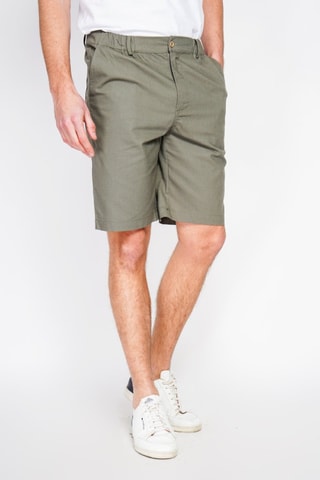 Bermudas semislim fit de lino - Caqui