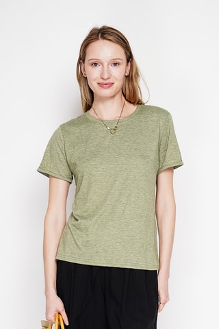 Camiseta de lino - Caqui