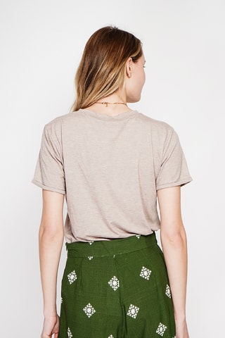 Camiseta de lino - Beige
