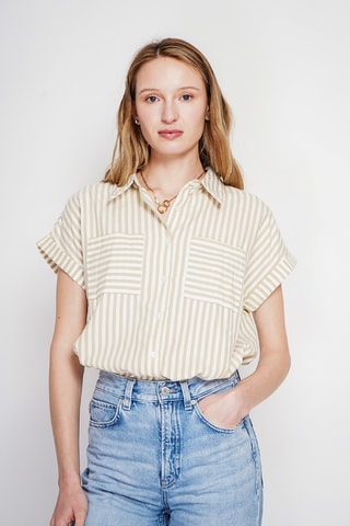 Camisa de lino - Beige