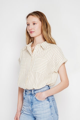 Camisa de lino - Beige