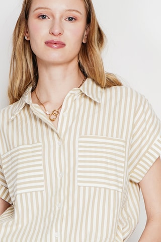 Camisa de lino - Beige