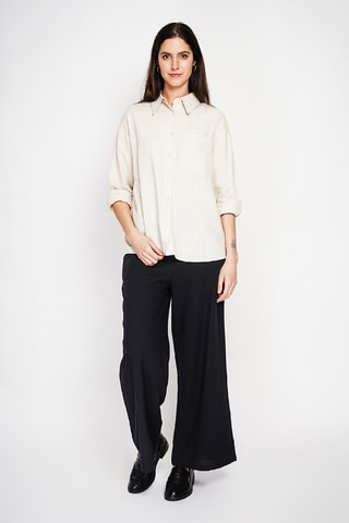 Camisa de lino - Beige