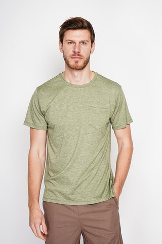 Camiseta de lino - Caqui