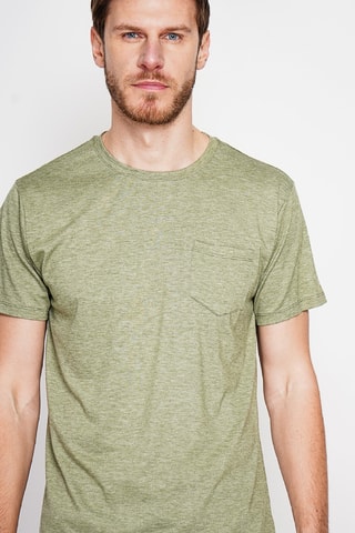 Camiseta de lino - Caqui