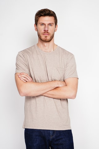 Camiseta de lino - Beige