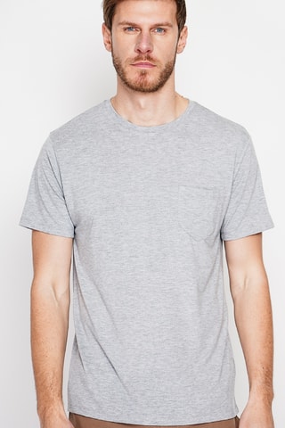 Camiseta de lino - Gris