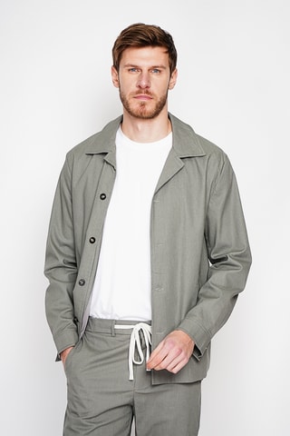 Chaqueta de lino - Caqui