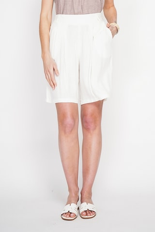 Bermudas de lino - Blanco