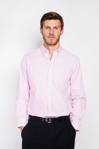 Camisa - Blanco y rosa