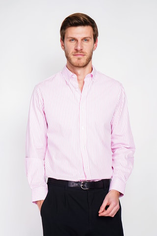 Camisa - Blanco y rosa