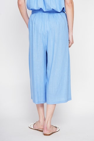 Pantalón pirata de lino - Azul