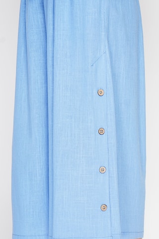 Pantalón pirata de lino - Azul