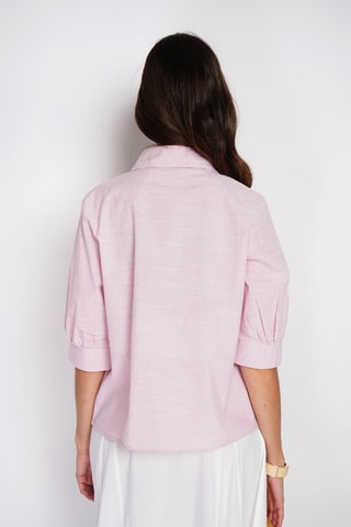 Blusa de lino - Rosa