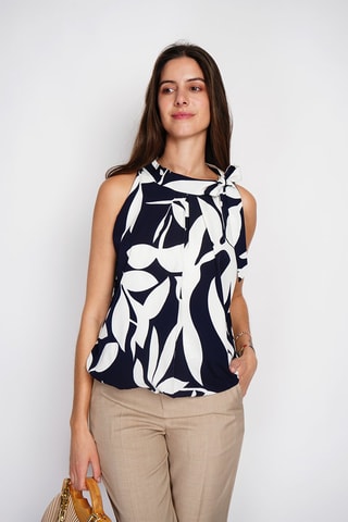 Top - Azul marino