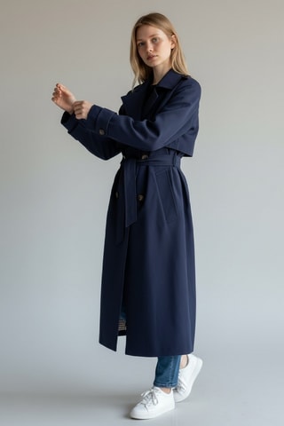 Gabardina - Azul marino