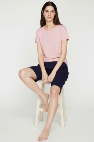 Camiseta de lino - Rosa claro