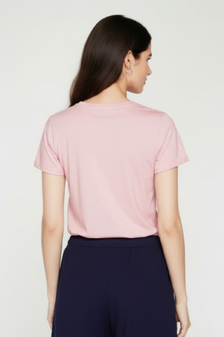 Camiseta de lino - Rosa claro