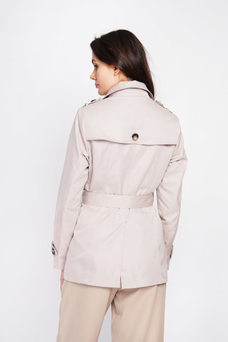 Gabardina - Marrón y beige