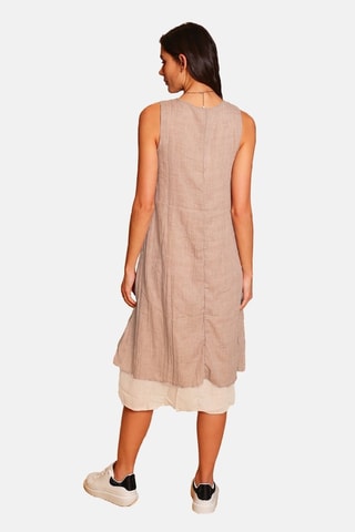 Vestido de lino - Beige