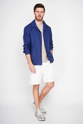 Chaqueta de lino - Azul marino