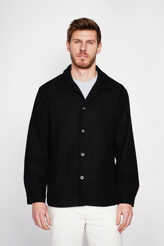 Chaqueta de lino - Negro