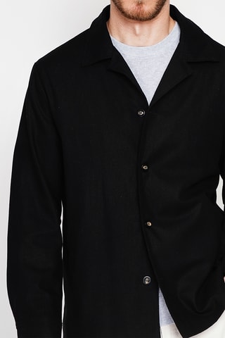 Chaqueta de lino - Negro