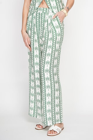 Pantalón de lino - Verde