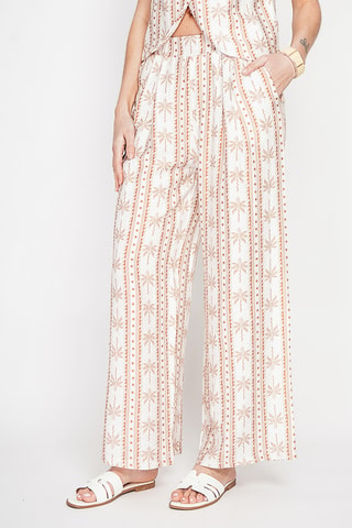Pantalón de lino - Beige