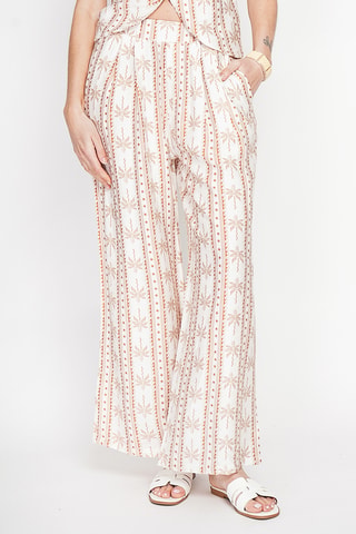 Pantalón de lino - Beige
