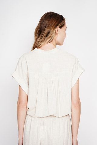 Camisa de lino - Beige