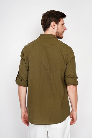 Camisa de lino - Caqui