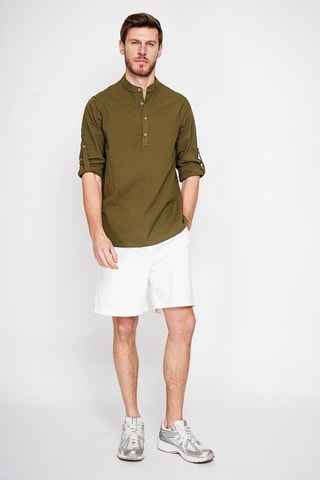 Camisa de lino - Caqui