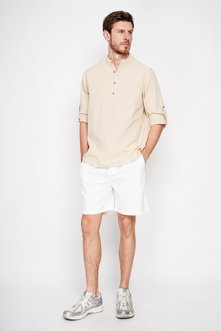 Camisa de lino - Beige