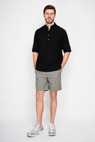 Camisa de lino - Negro