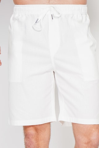 Bermudas de lino - Blanco