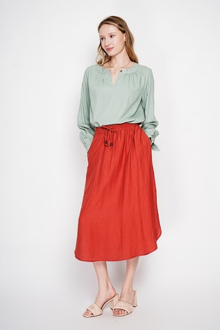 Blusa de lino - Verde