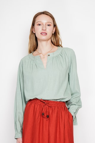 Blusa de lino - Verde