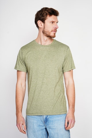 Camiseta de lino - Caqui