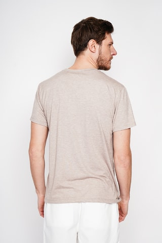 Camiseta de lino - Beige