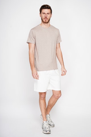 Camiseta de lino - Beige