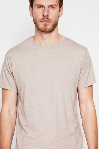 Camiseta de lino - Beige
