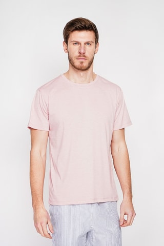 Camiseta de lino - Rosa claro