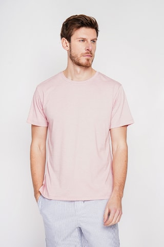 Camiseta de lino - Rosa claro