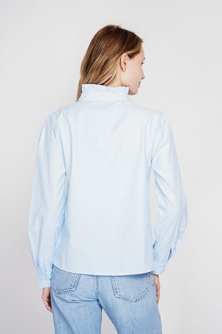 Camisa de lino - Celeste